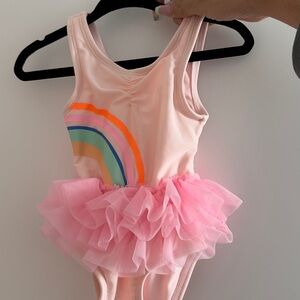 Cat & Jack Pink Rainbow Tutu Swimsuit